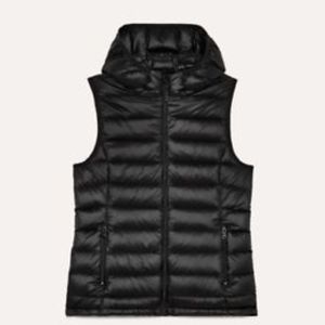 TNA black puffer vest